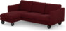 Madison Lux - 2-sits soffa med schäslong vänster - Röd