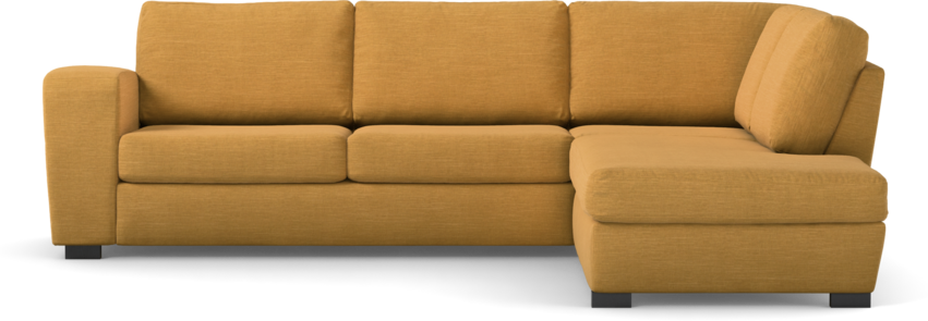 Friday - 2,5-sits soffa med divan höger - Gul