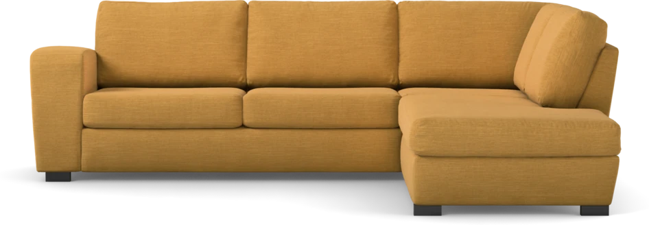 Friday - 2,5-sits soffa med divan höger - Gul