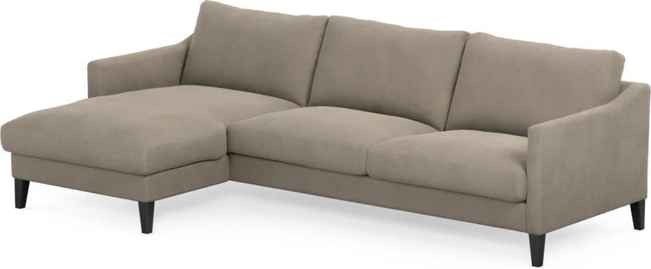 Winston - 3-sits soffa med schäslong, vändbar - Beige