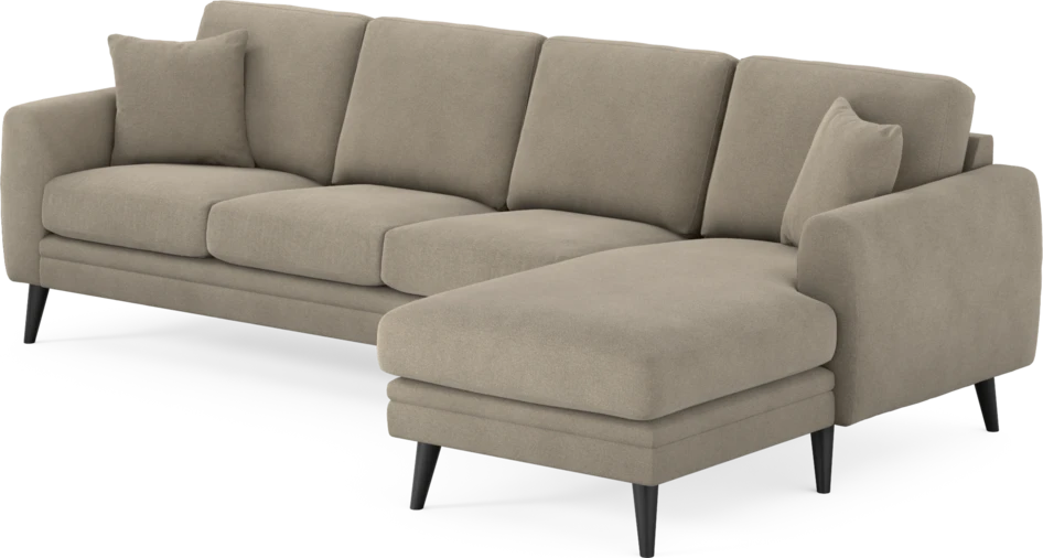 Eden - 3-sits soffa med schäslong - Beige