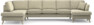 Eden - 3-sits soffa med divan vänster och schäslong höger - Beige