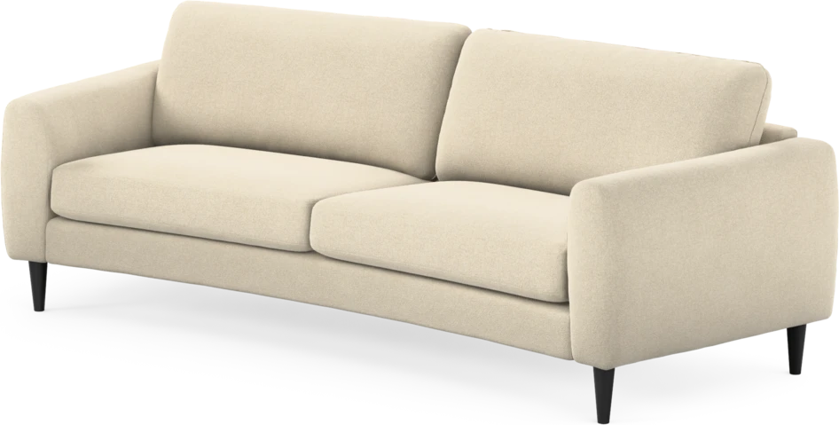 Bridge - 3-sits soffa svängd - Beige