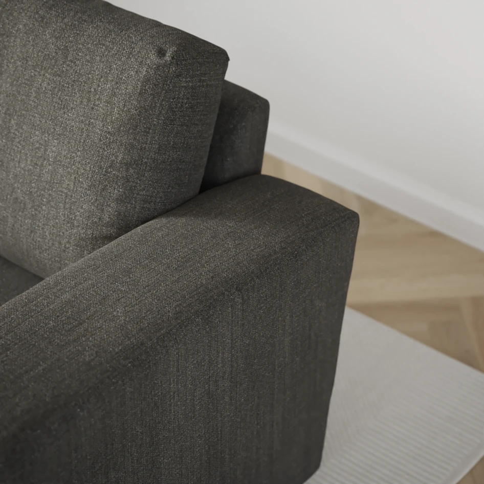 Friday - 3-sits soffa med schäslong vänster och divan höger - Grå