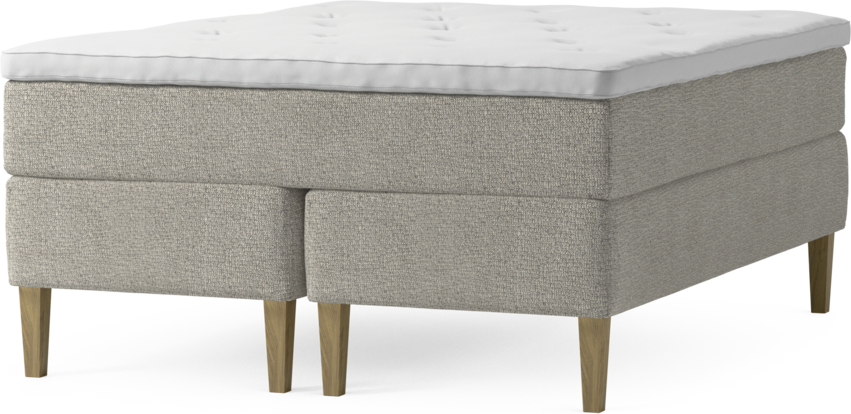 Delux Exclusive - Kontinentalsäng, dubbelsäng med bäddmadrass och sängben