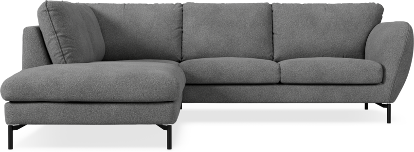 Madison - 2-sits soffa med divan vänster - Vit