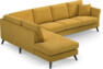 Eden - 3-sits soffa med divan - Gul