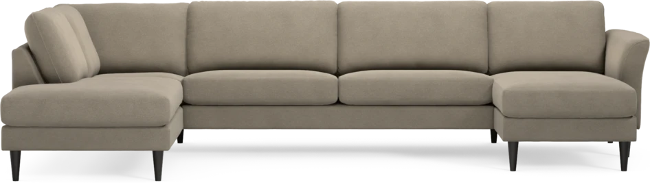 Bridge - 3-sits soffa med divan vänster och schäslong höger - Beige