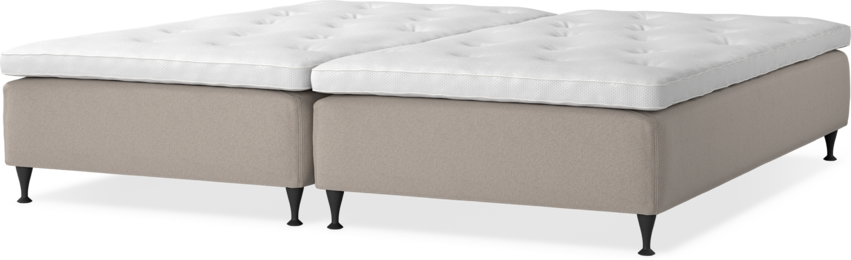 Delux Sense - Ramsäng, dubbelsäng med bäddmadrass - Beige