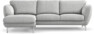 Madison Lux - 2-sits soffa med schäslong vänster - Grå