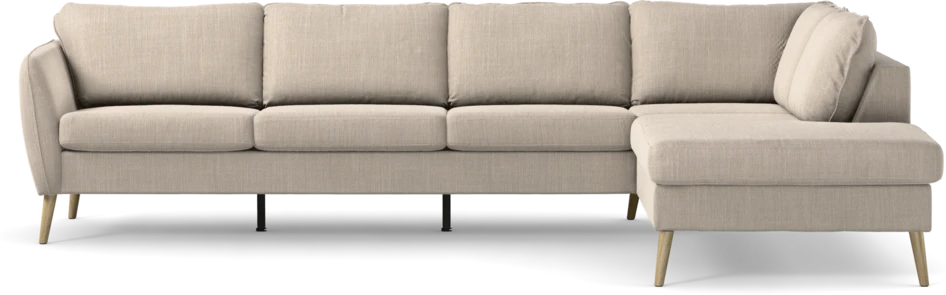 County - 3-sits soffa med divan höger - Beige