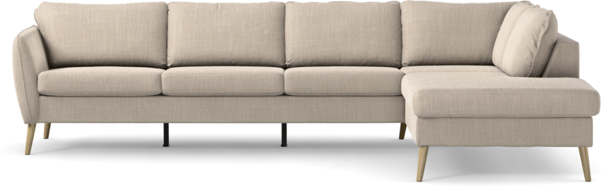 County - 3-sits soffa med divan höger - Beige