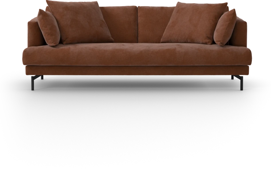Harper - 3-sits soffa, hel dyna - Orange