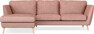 Madison Lux - 2-sits soffa med schäslong vänster - Röd