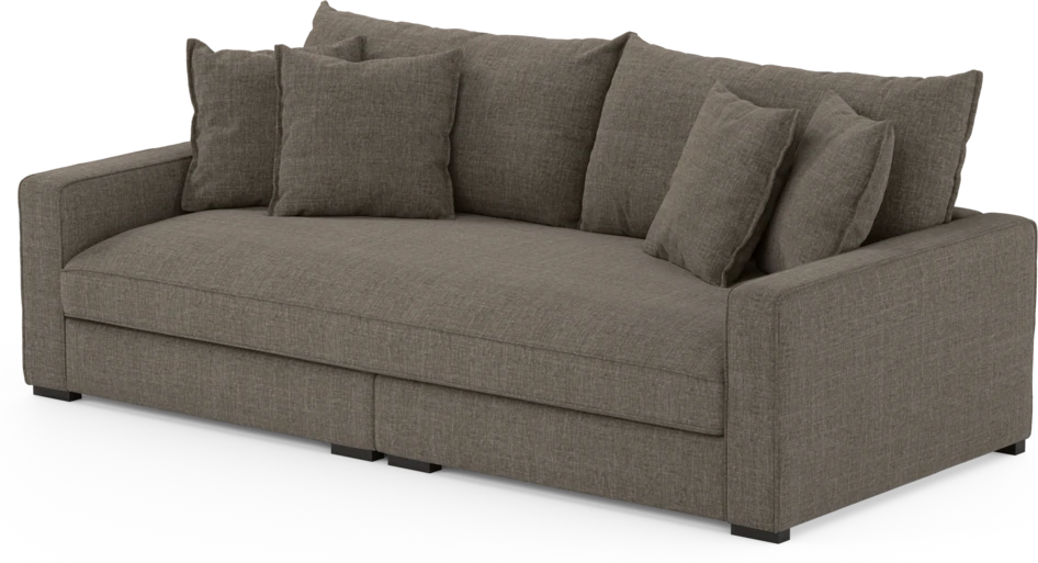 Rossi - 3-sits soffa, hel dyna - Brun