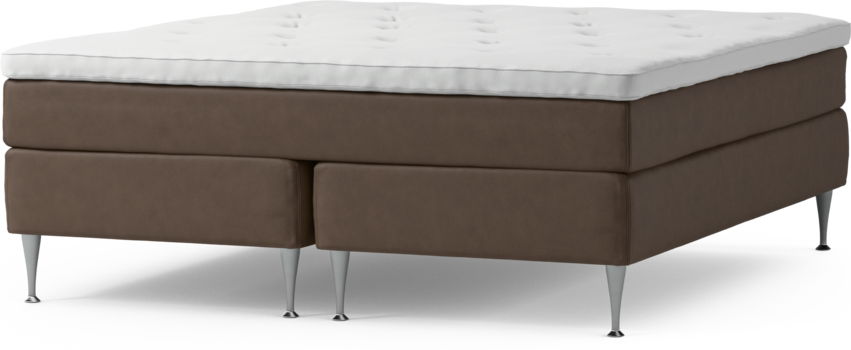 Delux Sense - Kontinentalsäng, dubbelsäng med bäddmadrass och sängben