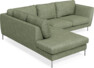 Madison - 2-sits soffa med divan vänster - Grön