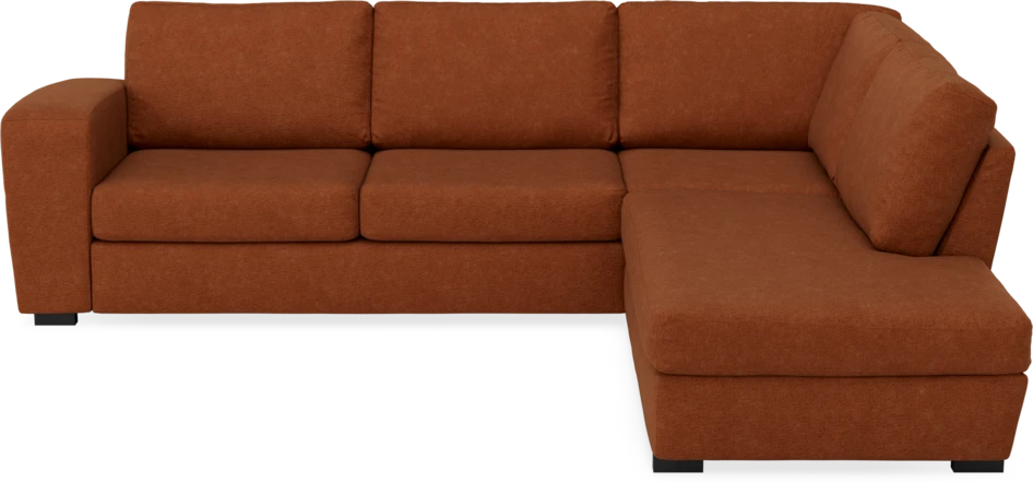 Friday - 2,5-sits soffa med divan höger - Orange