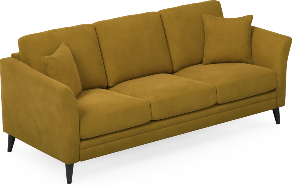 Eden - 3-sits soffa - Gul