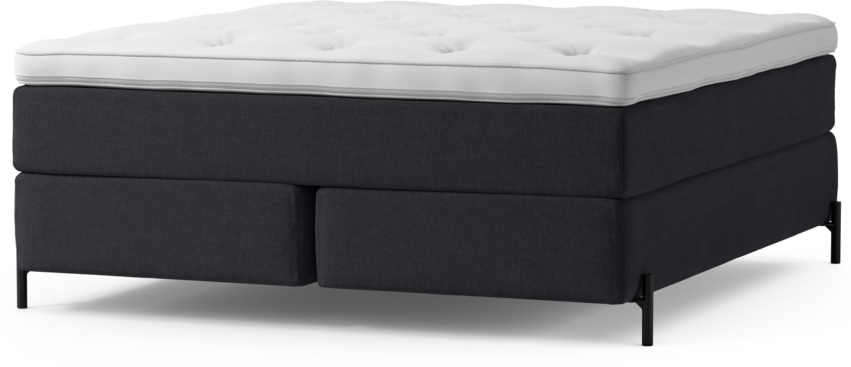 Delux Exclusive - Kontinentalsäng, dubbelsäng med bäddmadrass och sängben