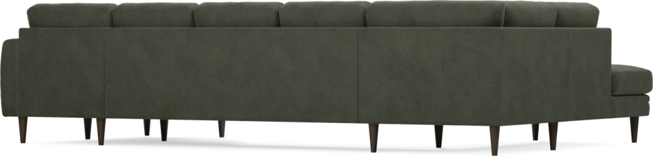 Eden - 3-sits soffa med divan vänster och schäslong höger - Grön