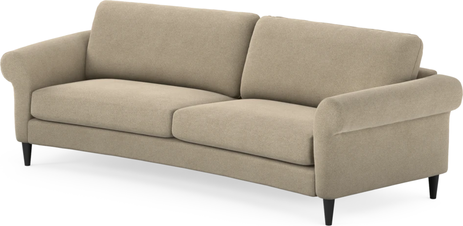Bridge - 3-sits soffa svängd - Beige