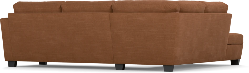 Friday - 2,5-sits soffa med divan vänster - Orange