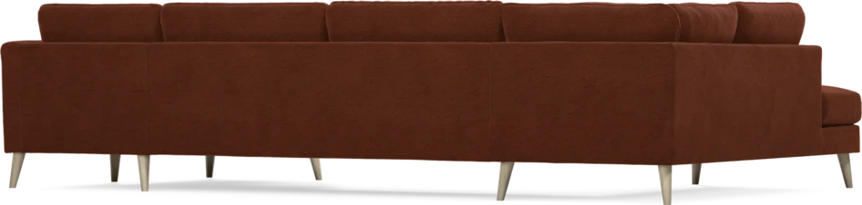 Bridge - 3-sits soffa med divan vänster och schäslong höger - Orange