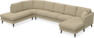 Eden - 3-sits soffa med divan vänster och schäslong höger - Beige