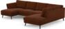 Madison Lux - 2-sits soffa med schäslong vänster och divan höger - Orange