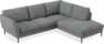 Madison Lux - 2-sits soffa med divan höger - Vit