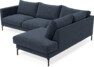 Impression Delux - 3-sits soffa med divan höger - Blå