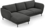 Madison Lux - 2-sits soffa med schäslong vänster - Grå