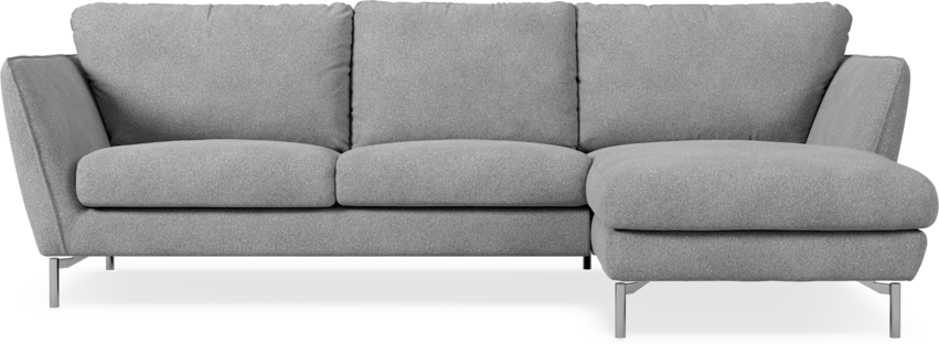 Madison Lux - 2-sits soffa med schäslong höger - Vit