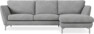 Madison Lux - 2-sits soffa med schäslong höger - Vit
