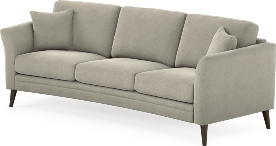 Eden - 3-sits soffa svängd - Brun