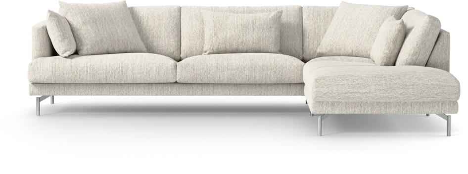 Harper - 3-sits soffa med divan höger - Grå
