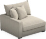 Rossi - 1,5-sits med armstöd höger - Beige