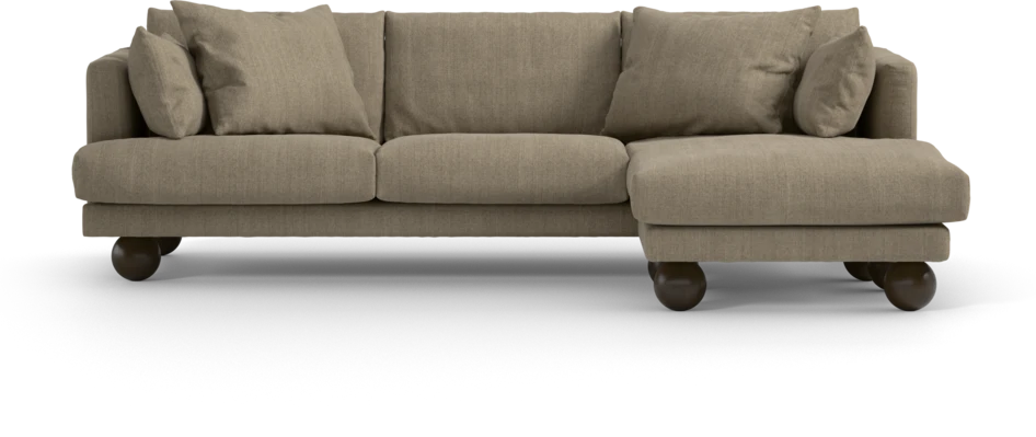 Harper - 4-sits med schäslong höger  - Beige