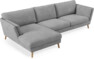 Madison - 3-sits soffa med schäslong vänster - Vit
