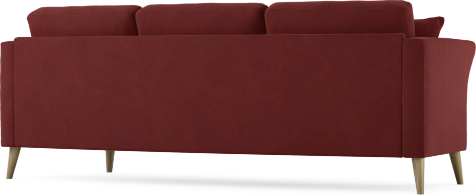 Eden - 3-sits soffa svängd - Röd