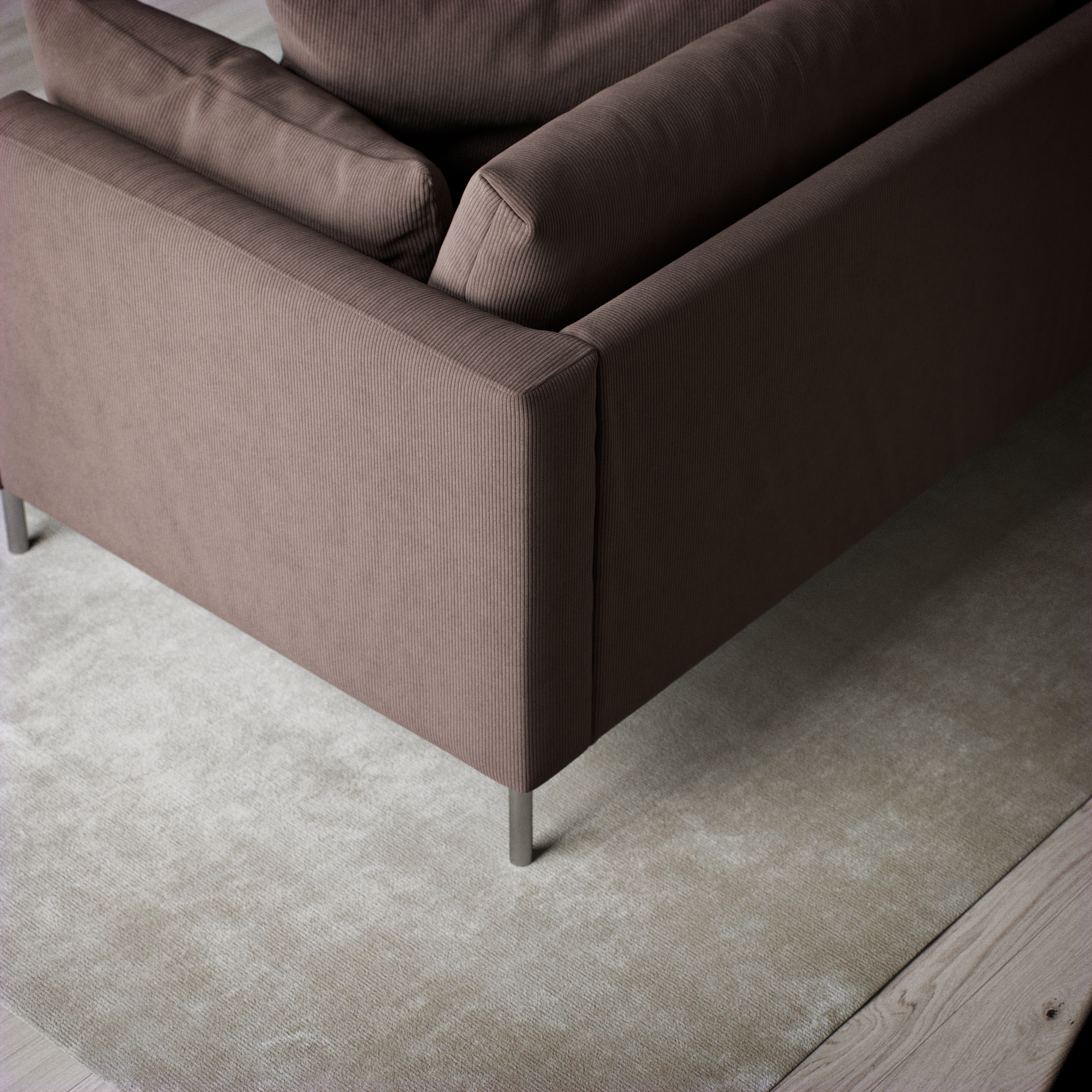 Harper - 3-sits soffa, hel dyna - inspiration