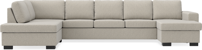 Nevada - 4-sits soffa med divan vänster och schäslong höger - Beige
