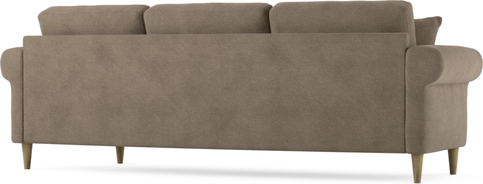 Eden - 3-sits soffa svängd - Brun