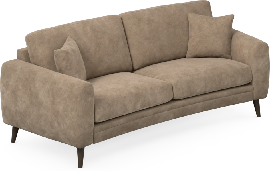 Eden - 2,5-sits soffa svängd - Beige
