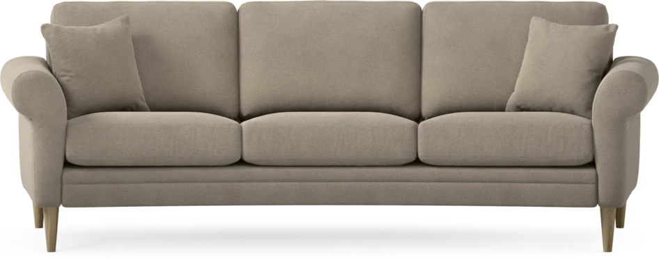Eden - 3-sits soffa svängd - Beige