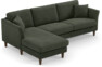 Eden - 2,5-sits soffa med schäslong - Grön