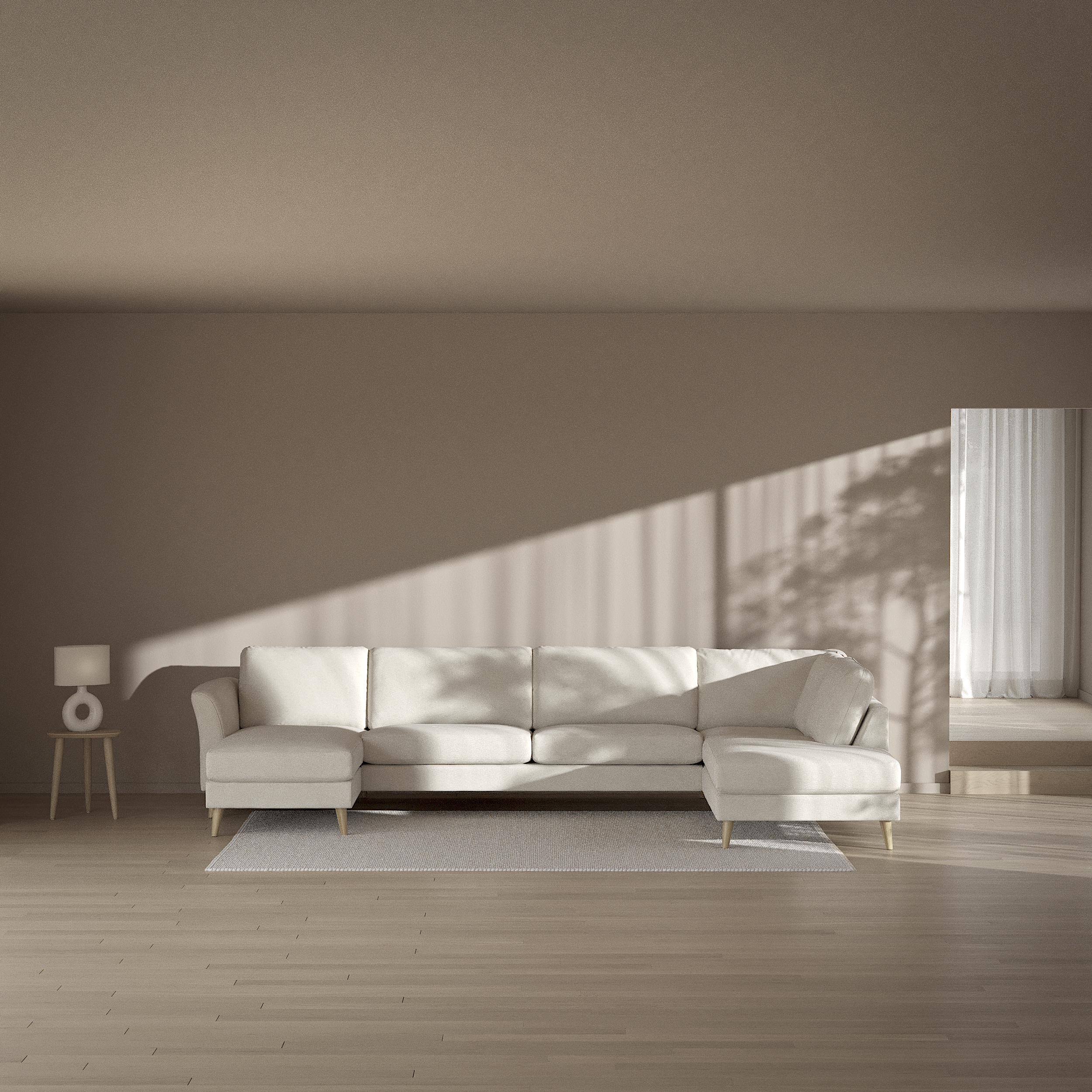 Bridge - 3-sits soffa med schäslong vänster och divan höger - inspiration