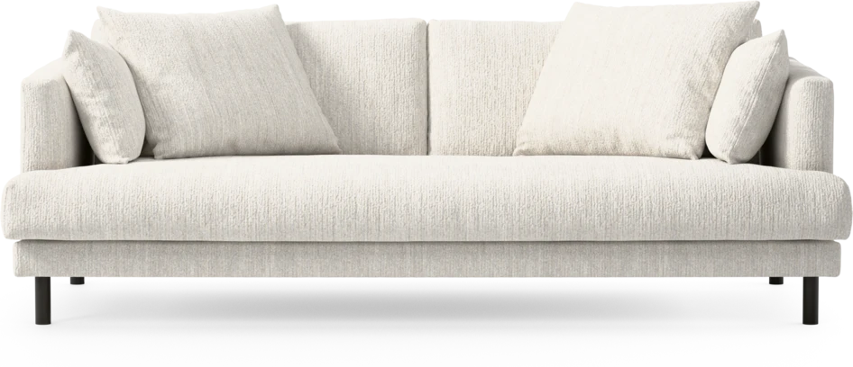 Harper - 3-sits soffa, hel dyna - Vit