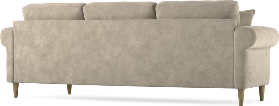 Eden - 3-sits soffa svängd - Beige